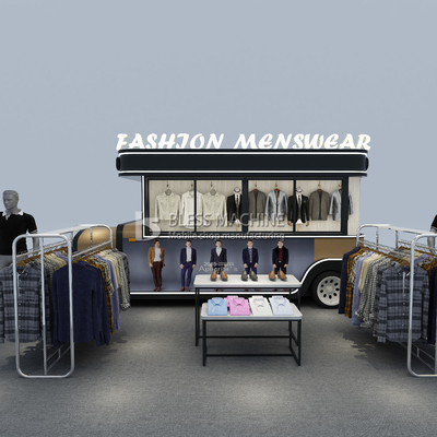 Elektrische mobiele kleding mannen kleding winkel bestelwagen met 40 km per uur machines functie
