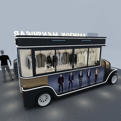 Elektrische mobiele kleding mannen kleding winkel bestelwagen met 40 km per uur machines functie