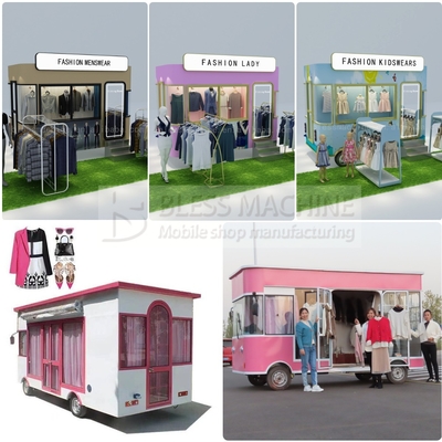 Elektrische mobiele kleding mannen kleding winkel bestelwagen met 40 km per uur machines functie