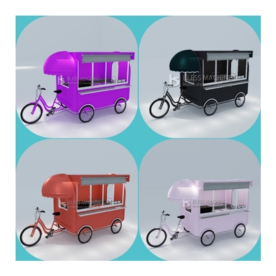 Multifunctionele mobiele fastfood snack drankje pedaal fiets driewieler voor snack food 2022