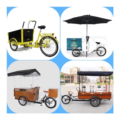 2022 Outlet Multipurpose Mobile Fast Food Snack Beverage Drinks Pedal Fiets Driewieler