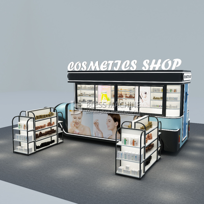 2023 Op maat gemaakte elektrische mobiele cosmetica make-up product huidverzorging boutique trailer cart
