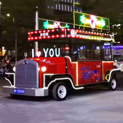2023 Op maat gemaakte elektrische mobiele cosmetica make-up product huidverzorging boutique trailer cart