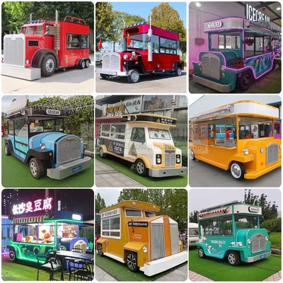 2023 Op maat gemaakte elektrische mobiele cosmetica make-up product huidverzorging boutique trailer cart