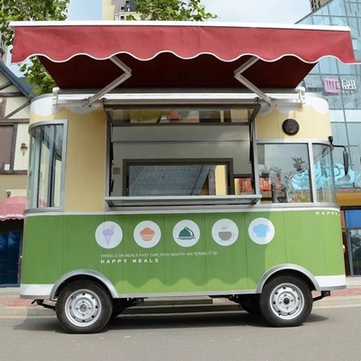 Mobiele elektrische snacks en dranken catering bestelwagen kiosk kar voor onderweg