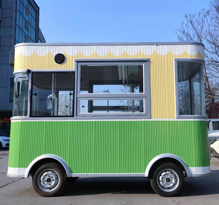 Mobiele elektrische snacks en dranken catering bestelwagen kiosk kar voor onderweg