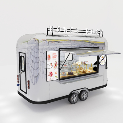 Draaiwagen van roestvrij staal voor de verkoop van chocolade en koekjes