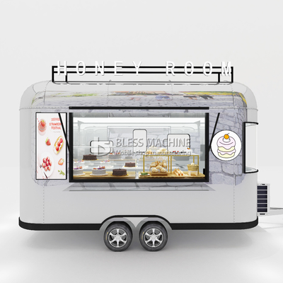 Draaiwagen van roestvrij staal voor de verkoop van chocolade en koekjes