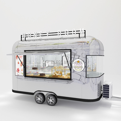 Draaiwagen van roestvrij staal voor de verkoop van chocolade en koekjes