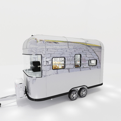 Draaiwagen van roestvrij staal voor de verkoop van chocolade en koekjes