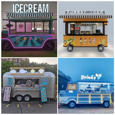 Outlet Mobiele ijsdrank Food Snack Van Trailer Boutique met 1000 kg capaciteit