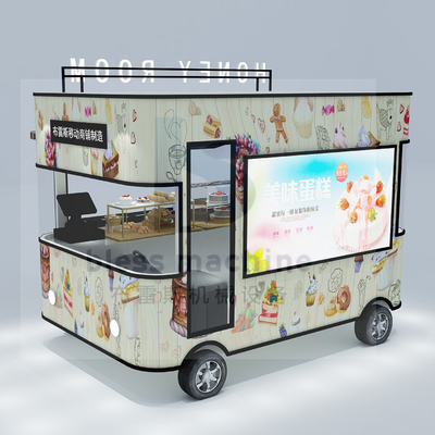 Elektrische mobiele taart dessert koekje chocolade bestelwagen wagen 40 km per uur snelheid