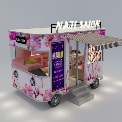 Elektrische mobiele nagel manicure salon Truck trailer cart 2023 Hot arrival van Outlet