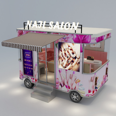 Elektrische mobiele nagel manicure salon Truck trailer cart 2023 Hot arrival van Outlet