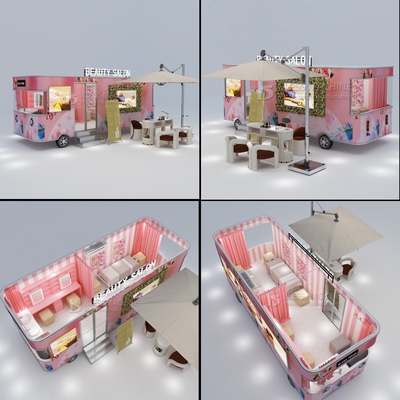 Elektrische mobiele nagel manicure salon Truck trailer cart 2023 Hot arrival van Outlet
