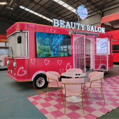 40 km per uur Batterij-aangedreven mobiele salon Truck voor schoonheid make-up en spa diensten