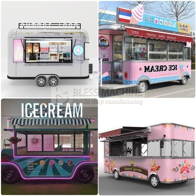 1000 kg elektrisch mobiel ijs koud drankje koffie melk thee bestelwagen voor zomer ijs