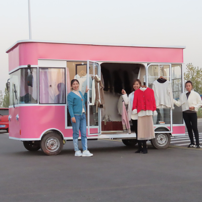 Elektrische mobiele kledingtruck met sjaalzak schoenen grondstof maïs en gegalvaniseerd staal