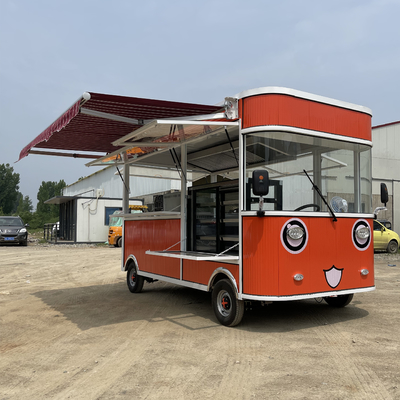 Elektrische mobiele bruidstaart verjaardagstaart dessert gebak hamburger broodje hotdog truck trailer cart