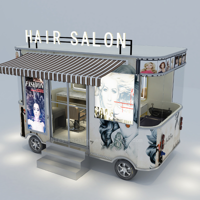 2022 Elektrische mobiele kapperswinkel kapsalon bestelwagen machines functie 40 km per uur
