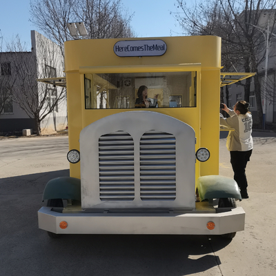 Elektrische mobiele bestelwagen voor fastfood snacks ijs en dranken meest praktisch