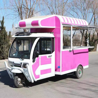 Multifunctionele mobiele elektrische driewieler voor fastfood snacks en dranken Outlet 2023