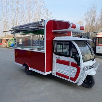 Multifunctionele mobiele elektrische driewieler voor fastfood snacks en dranken Outlet 2023