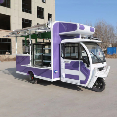 Multifunctionele mobiele elektrische driewieler voor fastfood snacks en dranken Outlet 2023