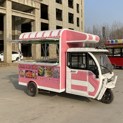 Multifunctionele mobiele elektrische driewieler voor fastfood snacks en dranken Outlet 2023