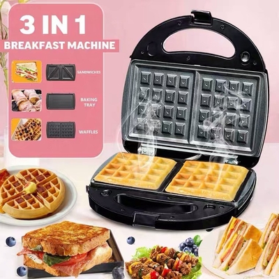 KJ-302 Huishoudelijke Panini-sandwich- en wafelautomaat met multifunctionele functies
