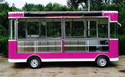 Multifunctionele mobiele voedseltrailer voor het koken en verkopen van voedsel L420cm*W180cm*H230cm