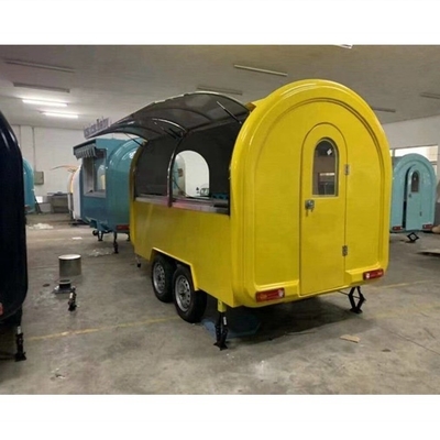 3500W en aanpasbare binnenlandse dorpshotdogkar met Fryer Food Street Vending Kiosk