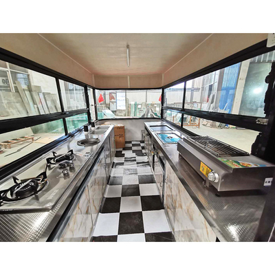 2022 Capaciteit Food Truck Trailer met multifunctioneel en roestvrij staal ontwerp