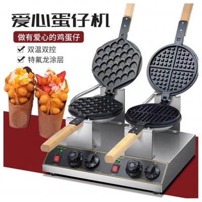 Super Performance Waffle Machine voor de detailhandel met een vermogen van 1400w en een lage investering
