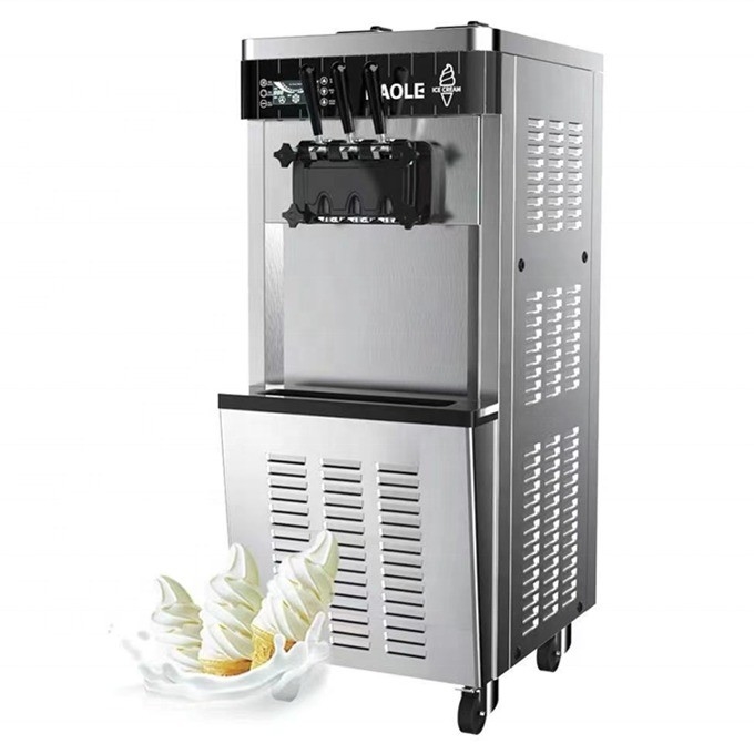 3 smaak en 1 mengsel zachte ijssysteem machine de perfecte oplossing voor uw bedrijf