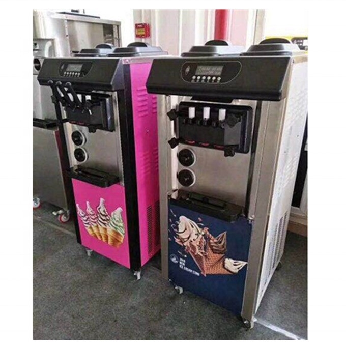 Softy ijsmachine met pre-koeling houden vers systeem gemaakt van 304 roestvrij staal