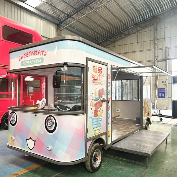 Elektrische wagen mobiele snack brood voedsel vrachtwagen voor wijnbouw en voedsel drank toepassingen