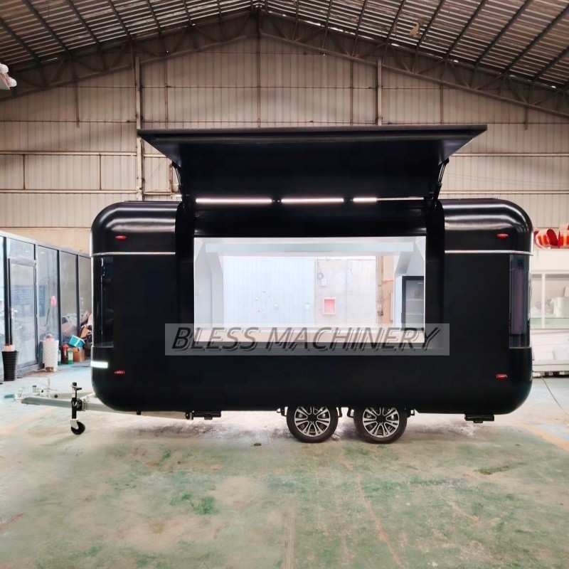 Concessie Fast Food-trailer met deep fryer en ijsmachine voor drukkerijen