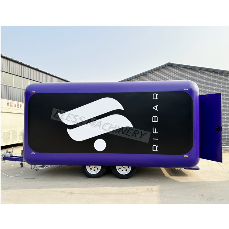 Vintage elektrische pizza drive mobiele food truck trailer volledig uitgerust voor fruit in de VS