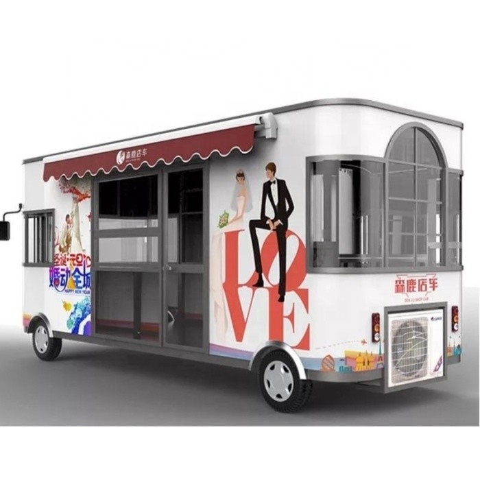 2024 Laatste technologie Snack Food Cart voor Fast Food Machinery Function Driving Car