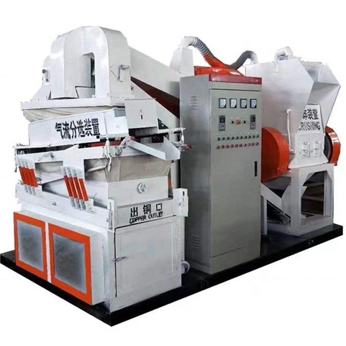 99.99% Recycling Ratio Low Budget Koperdraadbreker en Separator met levenslange technische service