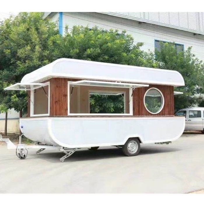 De beste investering van drukkerijen 220V/380V Spanning Roulotte Trail Street Food Trucks