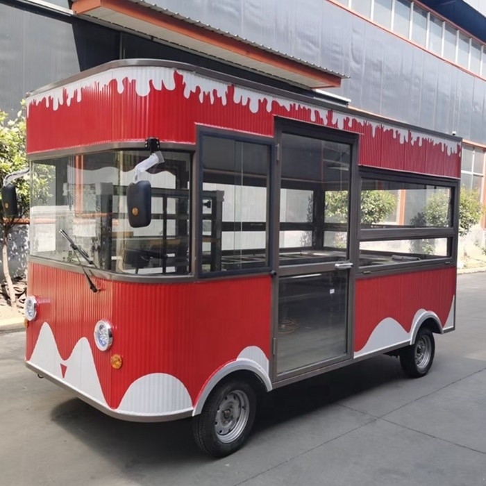 Vintage snackmachines Food Coffee Shop Truck met 3000*2100*2500MM Grootte en op maat gemaakte apparatuur