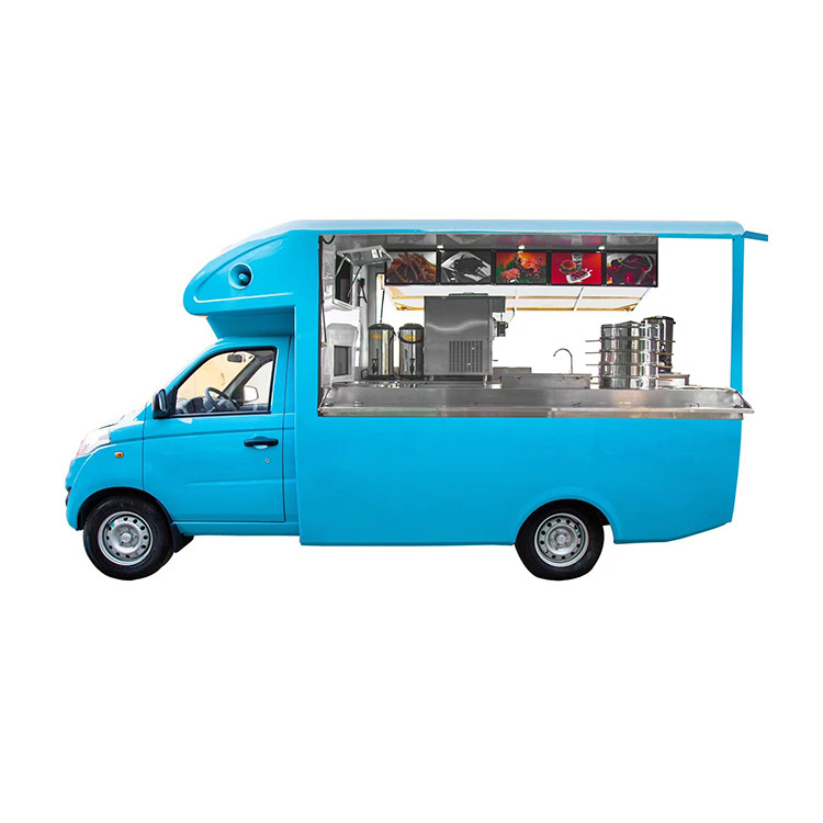 Volledig uitgeruste gebakken kip bier snack mobiele food truck voor snackliefhebbers overal