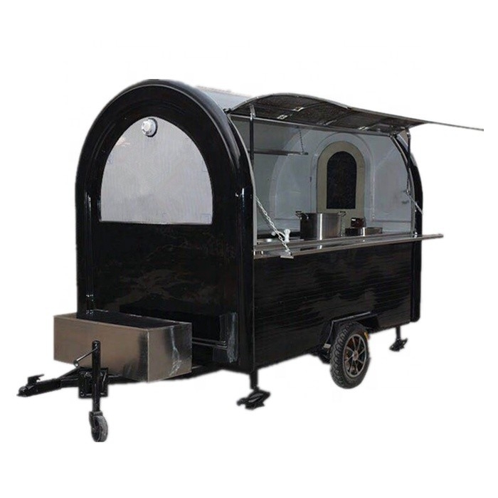 Het maken van eten onderweg met Full Kitchen Coffee Cart Food Trailer Restaurant Functie