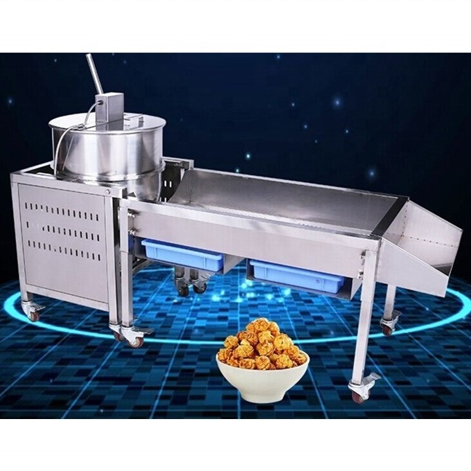 2022 nieuwste popcornmachine onderdelen met eenvoudige bediening en 530 mm diameter pan