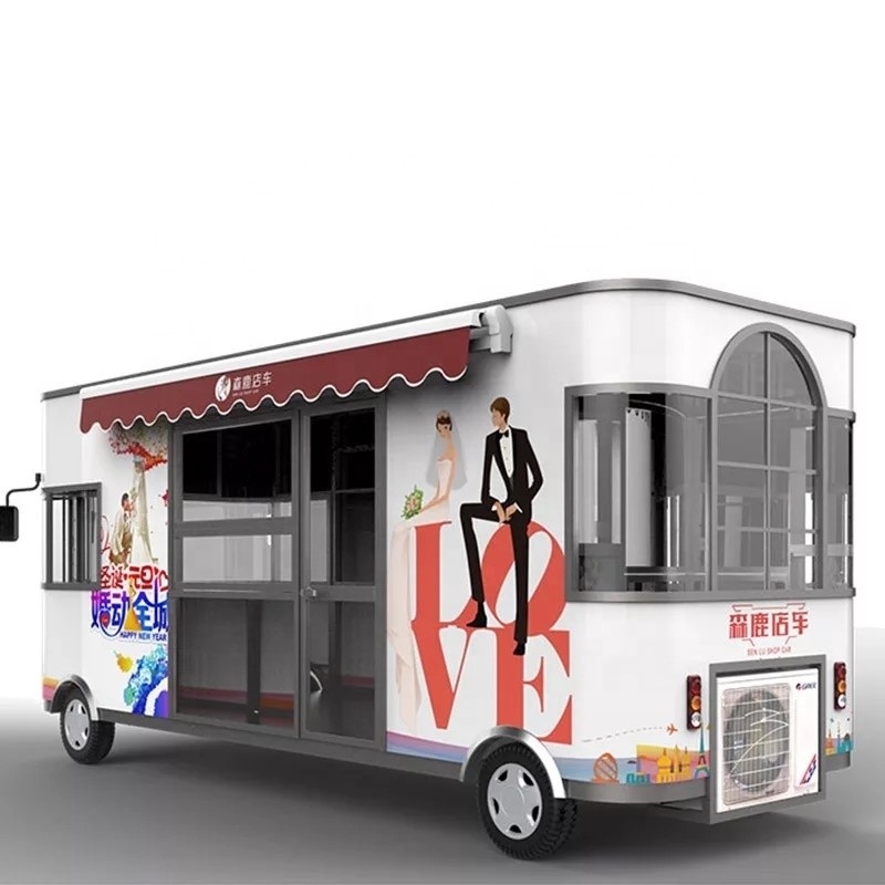 2022 Binnenlandse en buitenlandse vraag Goed smaak ijs mobiele foodtruck met wielen