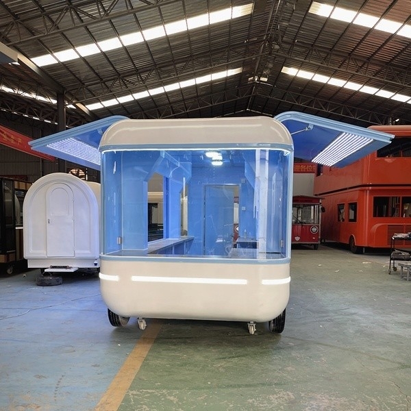 1000 kg mobiele snack food truck gas fast food karretje trailer keuken in productie-installatie