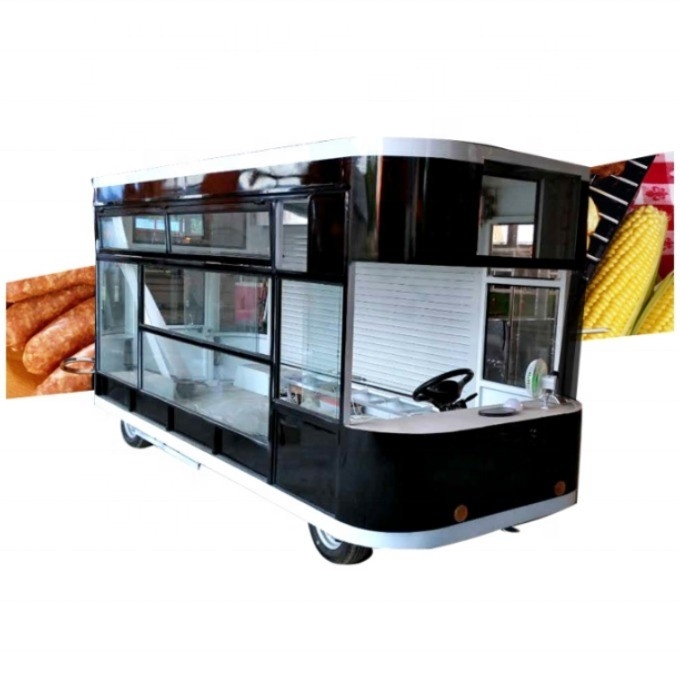 Voedseltruck Machinery Function Elektrische vierwielige snacktruck geschikt voor het verkopen van snacks