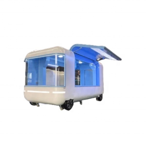 Aanpasbare outdoor fastfoodmandje voor straatverkopen koffieburgers frietjes en ijs